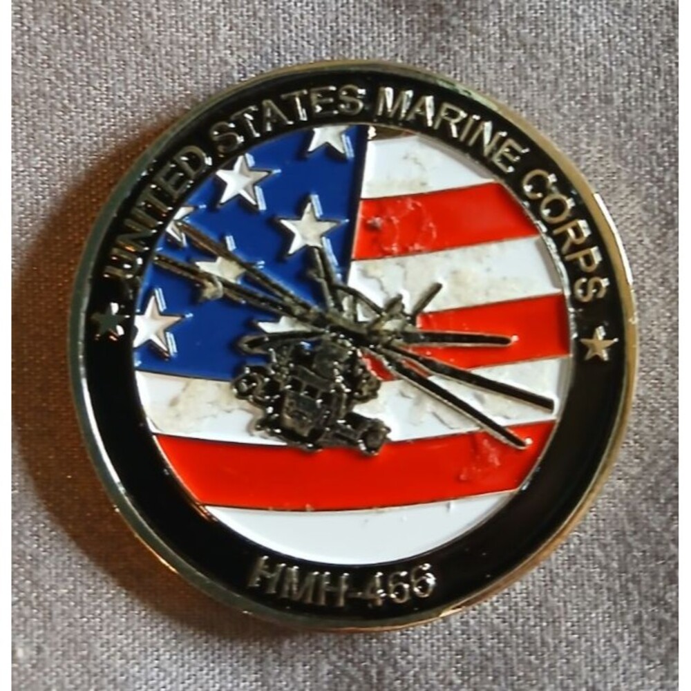 Hmh-466 Wolfpack Squadron US Marine Corps Challenge Coin